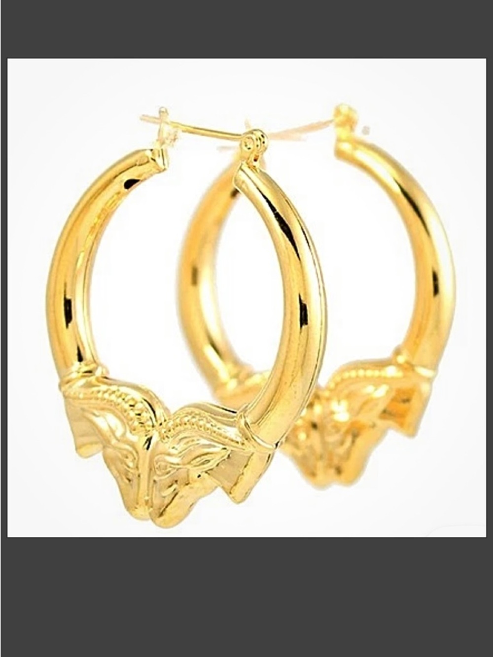 Fashion Ram’s Head Earrings